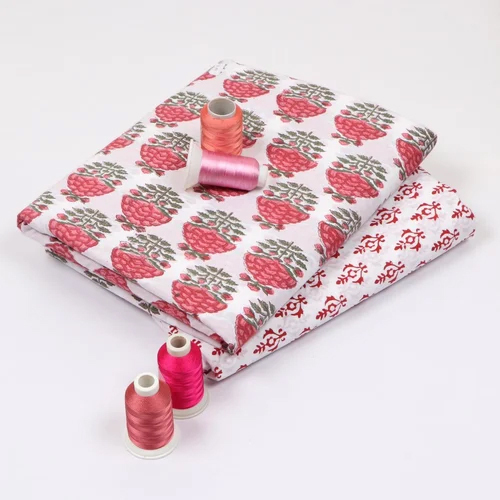 Hand Printed Dress Material - High-Quality Cotton, Modern Design, Washable and Unique Texture | Perfect for Fashion-Conscious Individuals