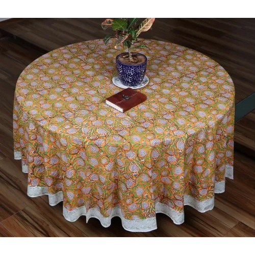 Hand Block Print Table Cover