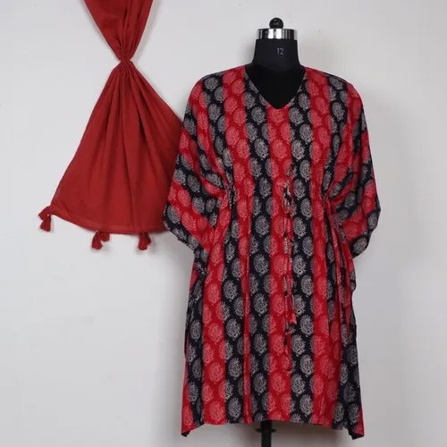 Ladies Hand Block Printed Kaftan