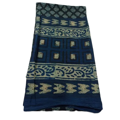 Hand Block Printed Cotton Dupatta - Ethnic Region: Indian