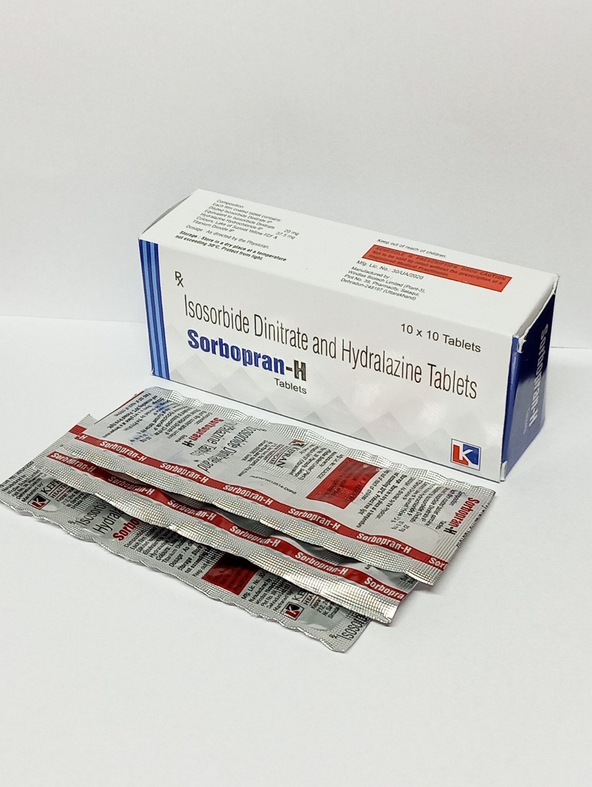 Isosorbide Dinitrate Hydralazine tablets