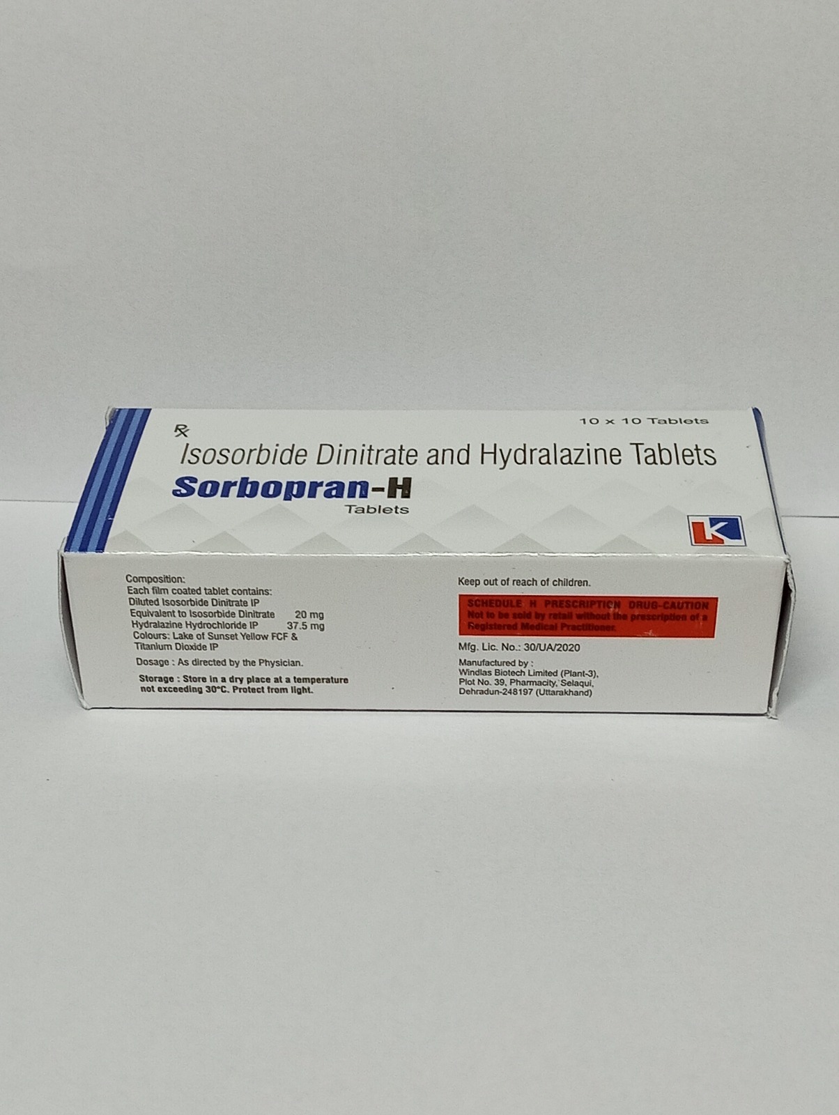 Isosorbide Dinitrate Hydralazine tablets