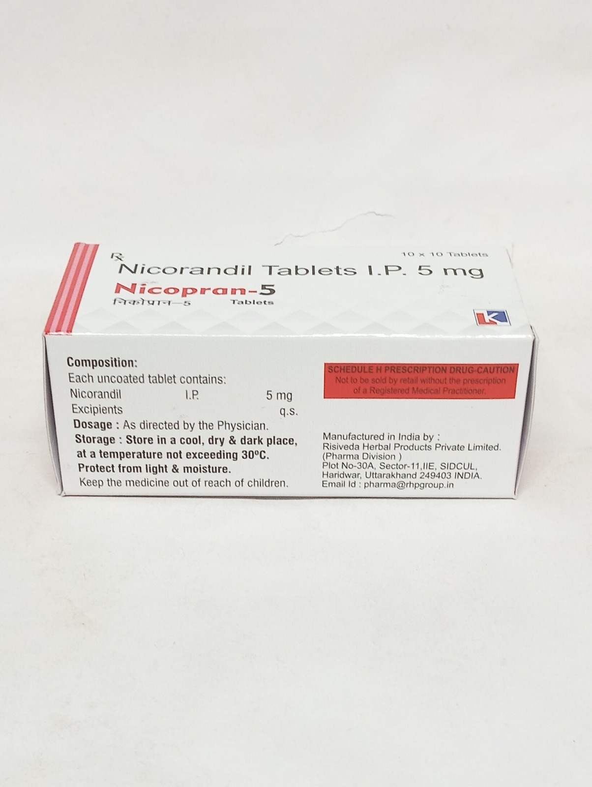 Nicorandil 5 mg tablets