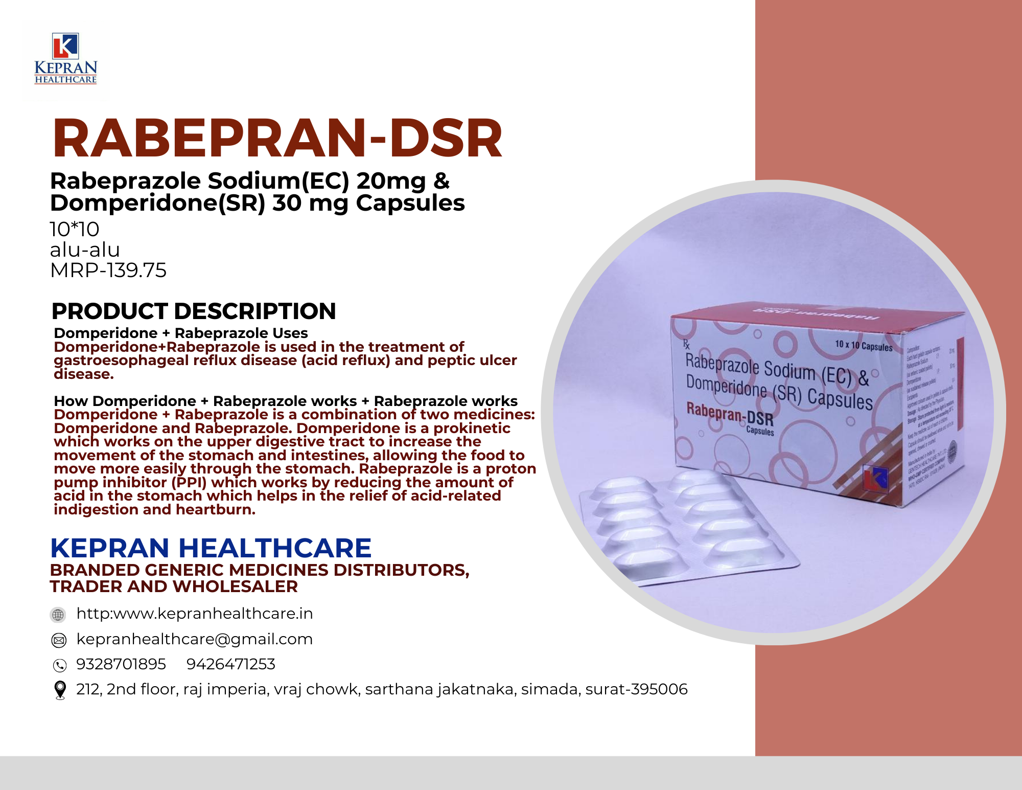 Rabeprazole Domperidone SR Capsule