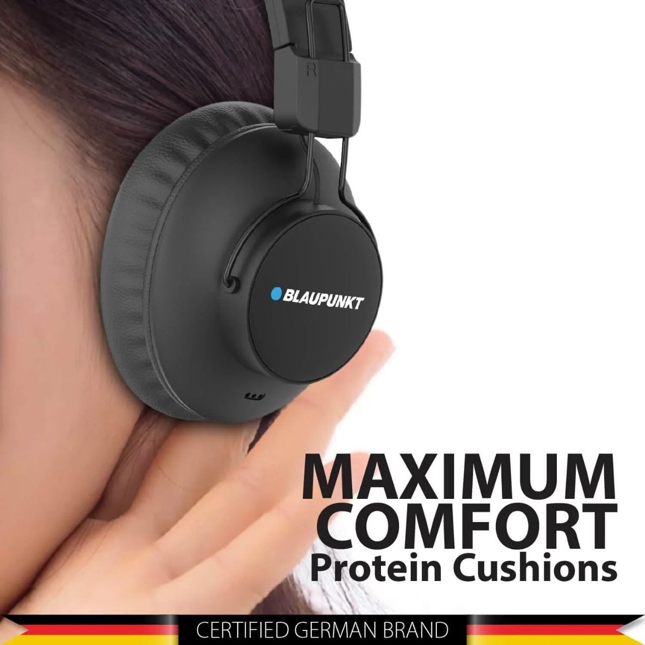 Blaupunkt BH41 Bluetooth Wireless Over Ear Headphone (Black)