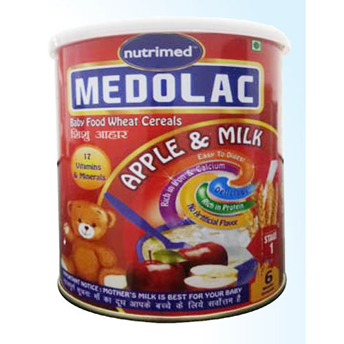 Medolac Apple And Milk Baby Food Wheat Cereals - Age Group: Infants