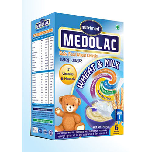 Medolac Wheat And Milk Stage 1 Baby Food Wheat Cereals - Age Group: Infants