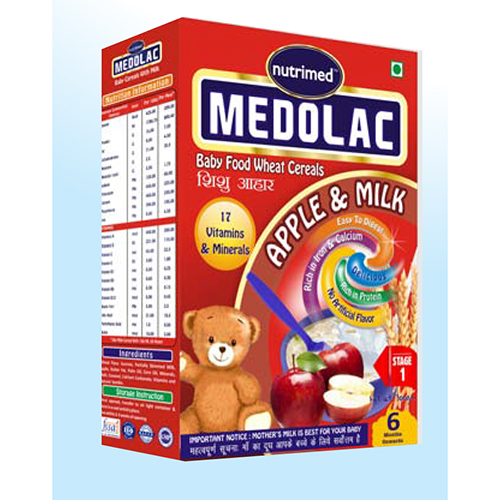 Medolac Apple And Milk Baby Food Wheat Cereals