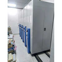 Mobile Compactor Storage System - Mild Steel, 2745 X 457 X 1980 Mm , Grey Color For Office And Industrial Use