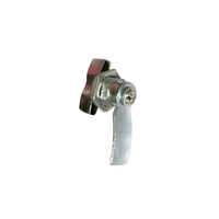 Panel Knob Lock - Zinc Alloy, Polished Finish, Silver Color | Durable Round Design For Doors And Windows