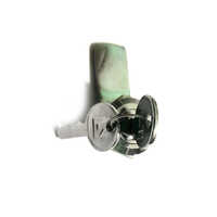 Panel Key Lock - Stainless Steel, Round Shape , Silver Chrome Finish For Hotel Use With Key Access