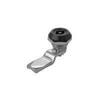 Double Bit Zinc Lock - Durable Zinc Material, Round Shape, Chrome Finish | Available In Black And Silver, Ideal For Industrial Use