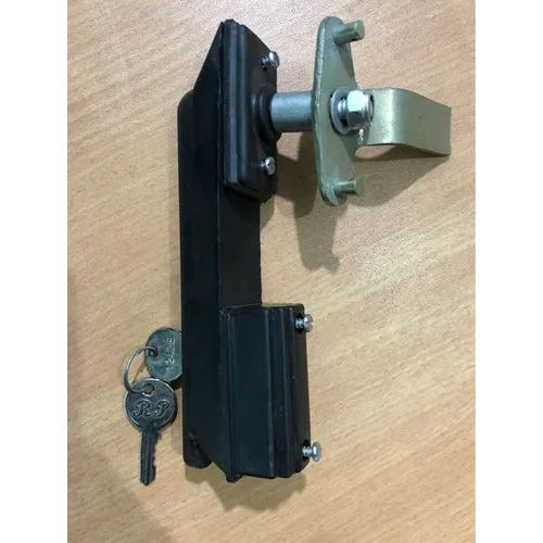 Panel Lock With Key - Color: Black