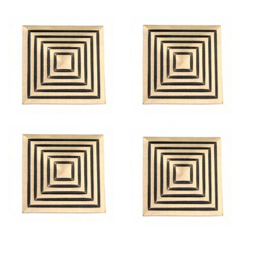 Antiques New Brass Pyramid Behind Screws Domes/Dooms for Home Decor/Door Decor  (2.5 inch)