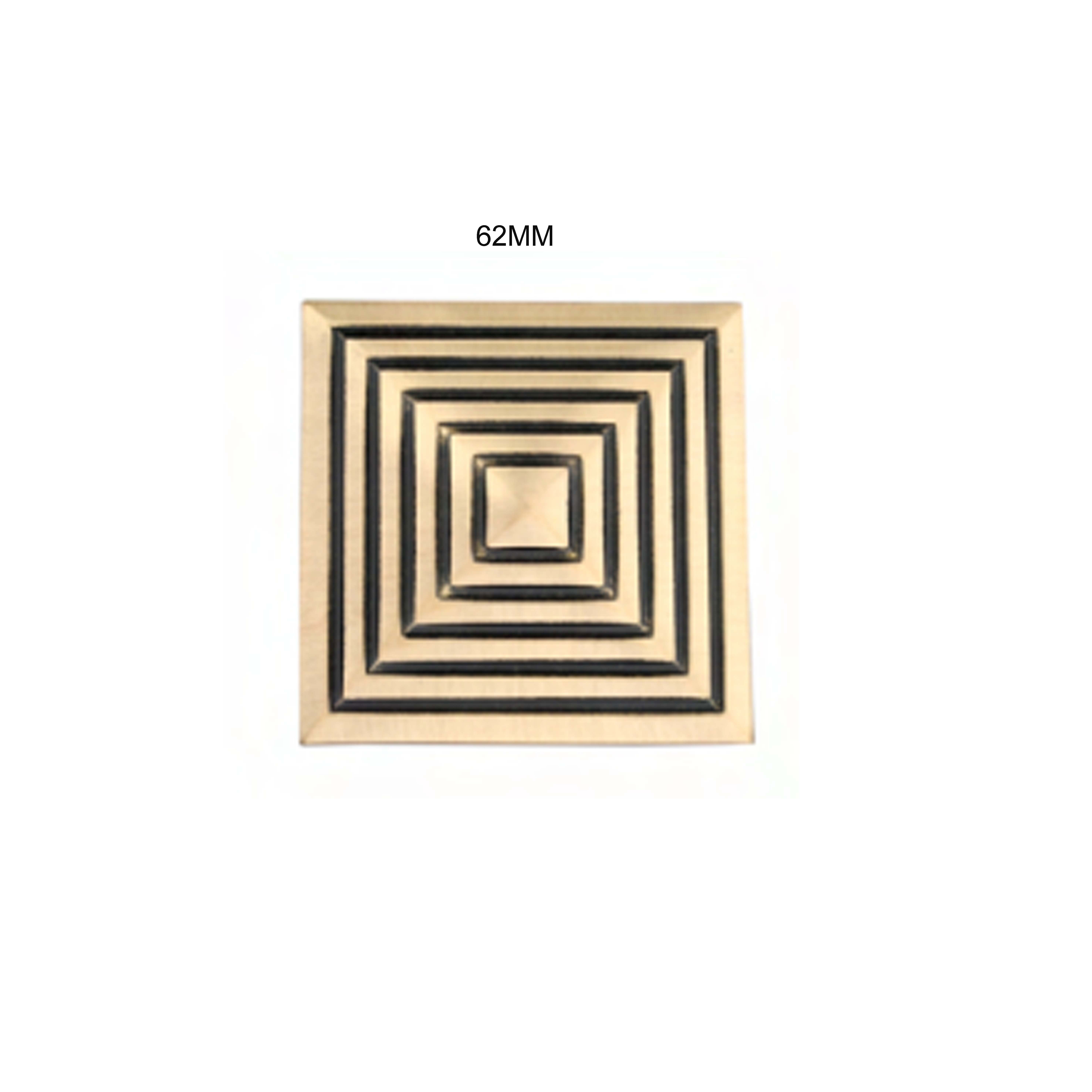 Antiques New Brass Pyramid Behind Screws Domes/Dooms for Home Decor/Door Decor  (2.5 inch)