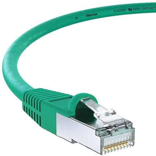 Ivoltaa Ethernet 10 Gbps Cat6A Cable - Color: Green