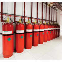 Novec 1230 Fire Suppression System - Mild Steel, Bright Red Color | Industrial-grade Design, 1-year Warranty, Easy Installation