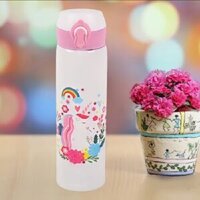 Mitsico Unicorn Character Insulated Steel Water Bottle for Kids Teenagers