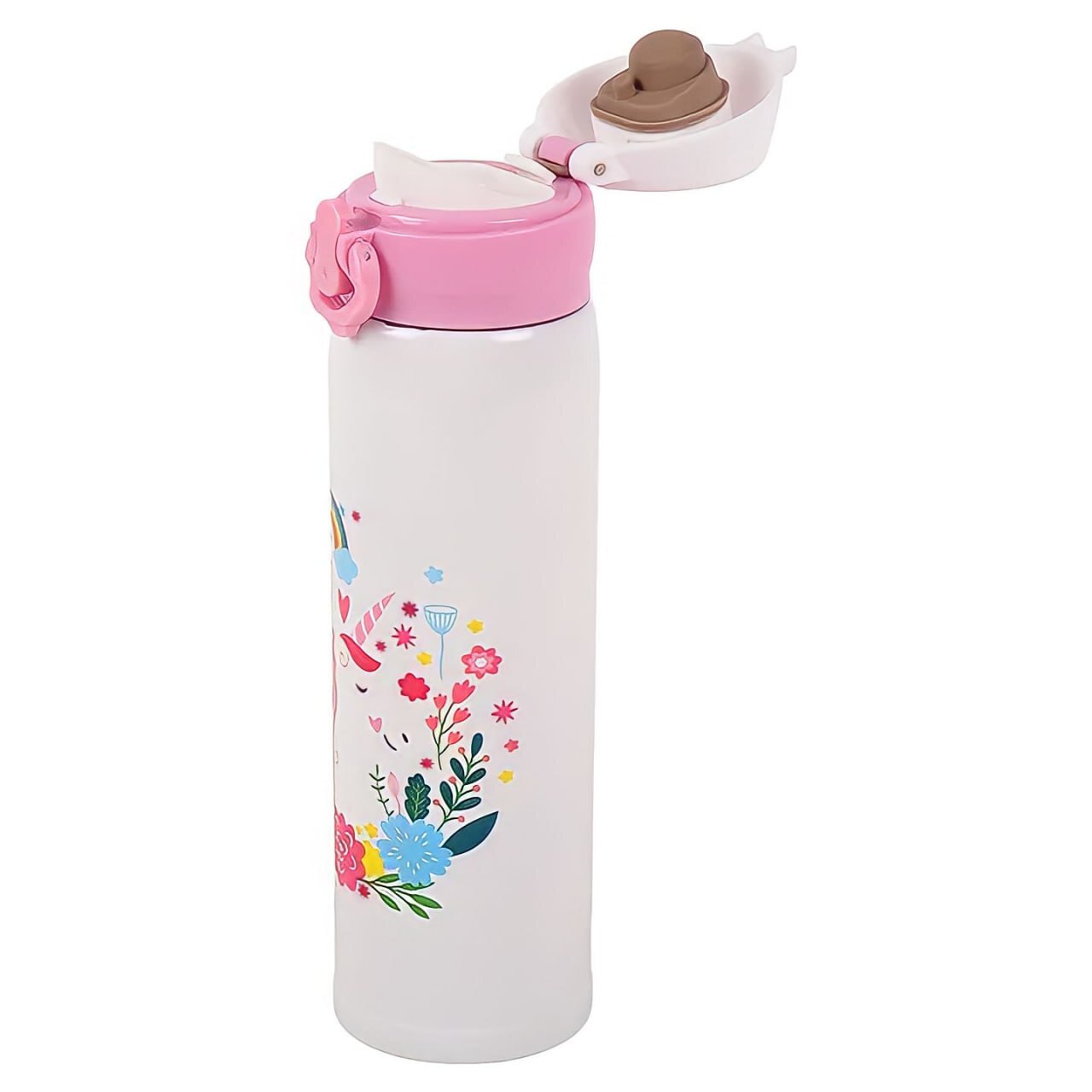 Mitsico Unicorn Character Insulated Steel Water Bottle for Kids Teenagers