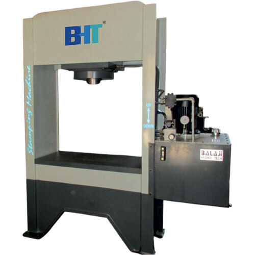 Metal Punching Hydraulic Press - Color: White And Black