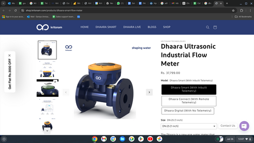 Dhaara Digital Water Flow Meter