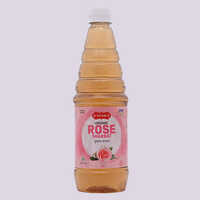 Organic Rose Sharbat - 500ml Bottle, Sweet Blend Of Sugar, Water, Natural Rose Petals