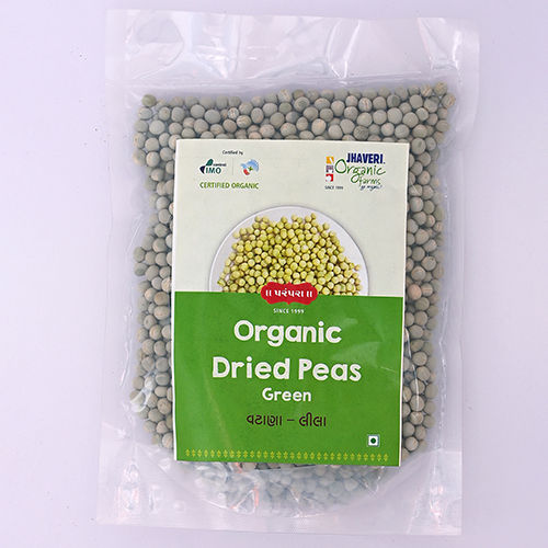 Organic Dried Green Peas - Origin: India