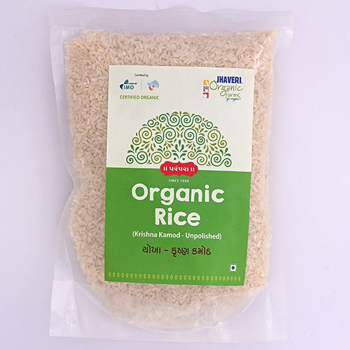 Unpolished Organic Rice - Color: White