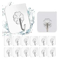 Flower Hook - Pvc 5.9x5.9x2.7 Cm | Self-adhesive, Removable, Heavy-duty, Waterproof Wall Hanger With 10kg Load Capacity, Multi-surface Compatibility