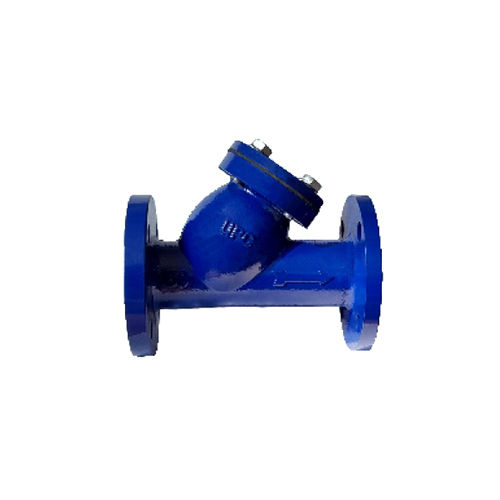 Cast Iron Y Type Strainer - Color: Blue