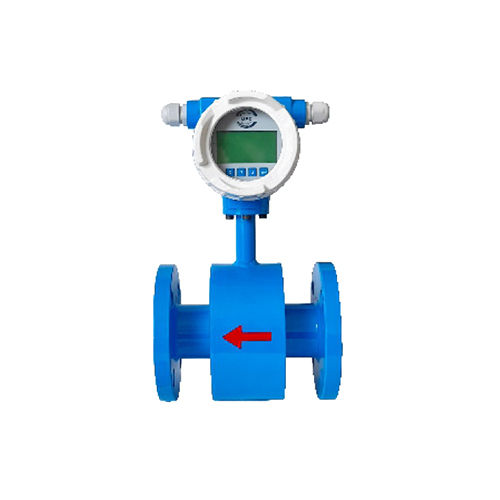 Battery Operated Electromagnetic Flow Meter - Color: Blue