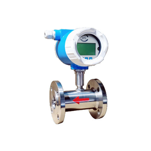 Battery Operated Turbine Flow Meter - Color: Blue