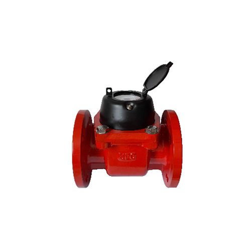 Woltman Type Water Meter - Color: Red