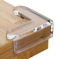Silicone Corner Protector - 10x5x5 Cm, Ultra Clear, Non-toxic, Durable, Safe Edge Protection For Baby Furniture (pack Of 4)