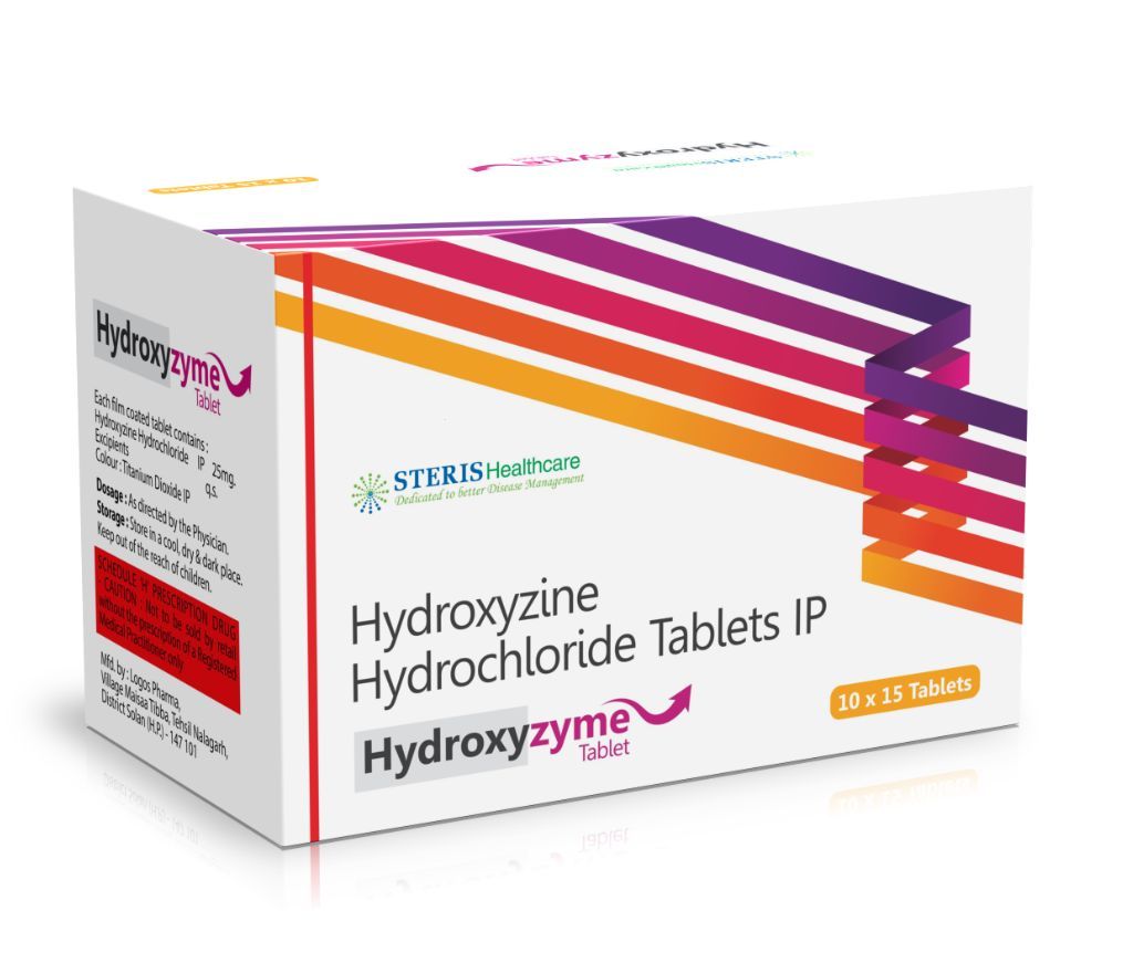 Hydroxyzine Hydrochloride Tablets Ip(25mg)