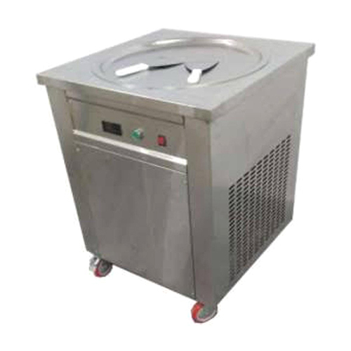 Plate Ice Cream Cooling Machine - Color: Silver