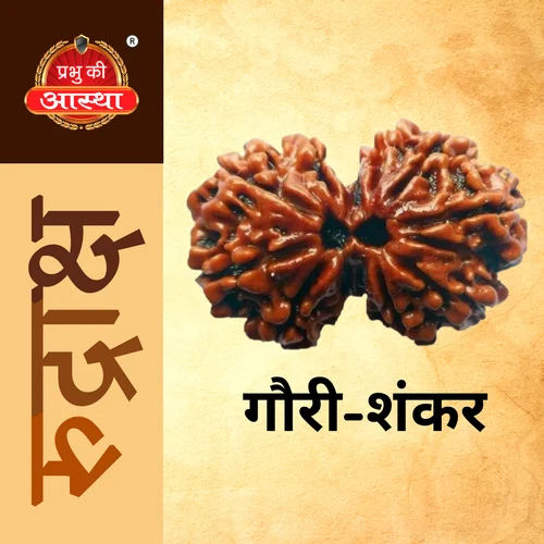 Gauri Shankar Rudraksha - Material: Wood