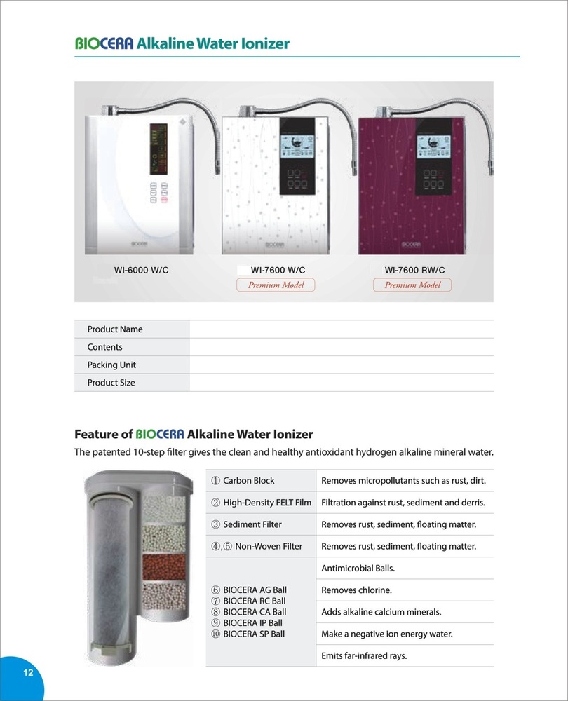 Biocera Premium Ionizer