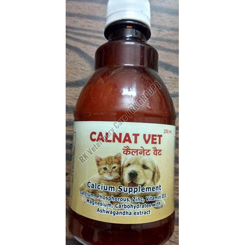 Calnat Vet Calcium Syrup For Dog - Medicine Type: Animal Health Supplements