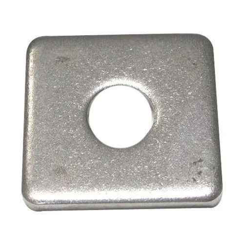 10 Mm Mild Steel Square Washer - Color: Metallic Grey