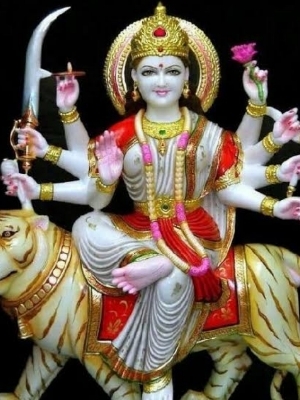 White marble Durga ji