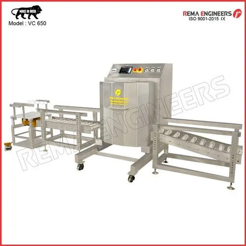 Semi Automatic Powder Vacuum Packing Machine - Stainless Steel, L 900 x W 1200 x H 1400 mm, Silver | Durable, 1 Year Warranty, 415V, 3kW Power, 350 kg Weight