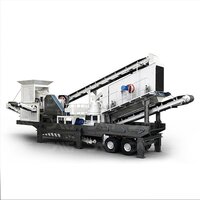 Wheel Type Mobile Crusher Mobile Jaw Crusher For Mining  Quarry - Capacity: 90-180 T/h T/hr