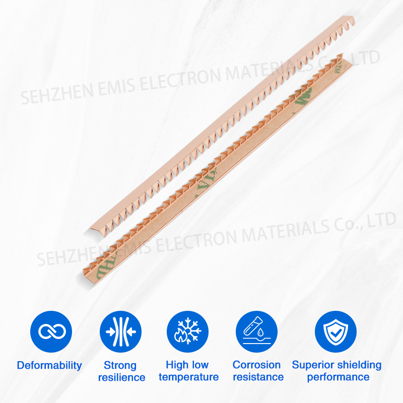 Right angled serrated Becu spring