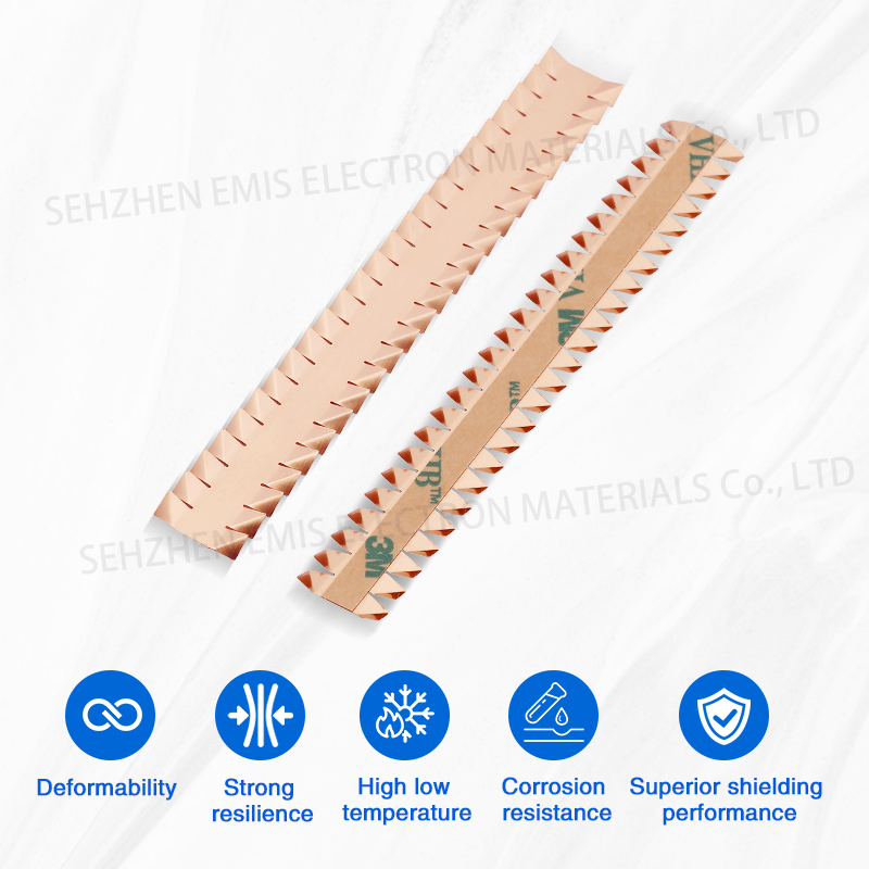 Double sided serrated beryllium copper shrapnel