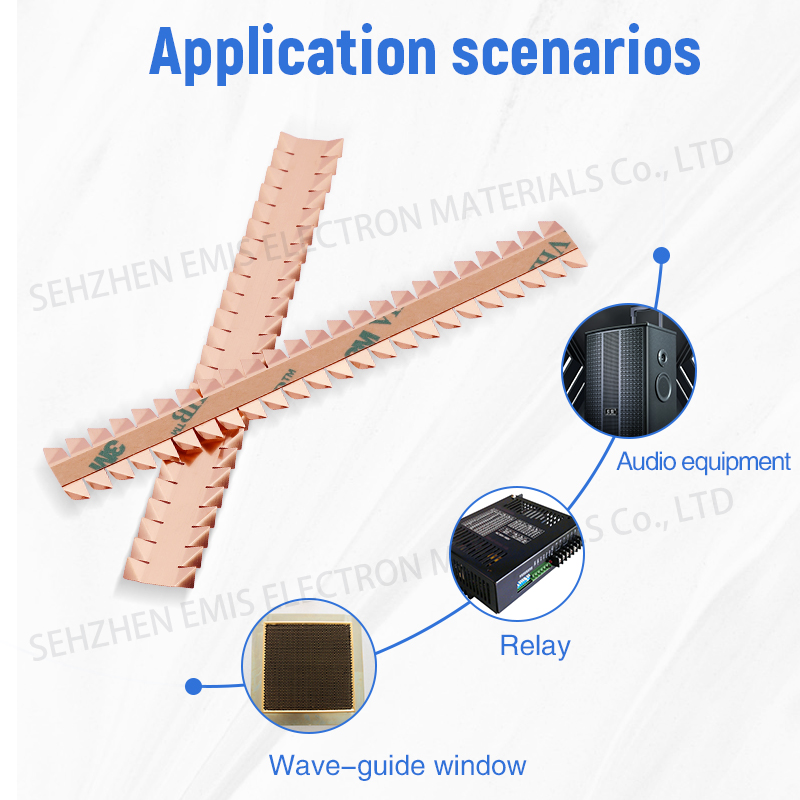 Double sided serrated beryllium copper shrapnel