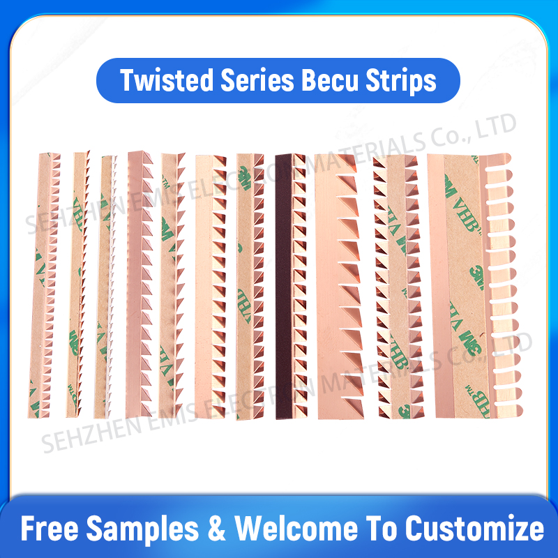 Double sided serrated beryllium copper shrapnel