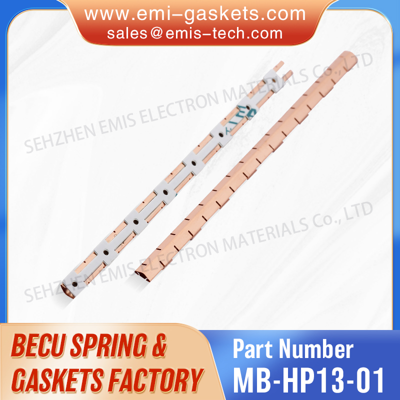 Assembled beryllium copper spring strips