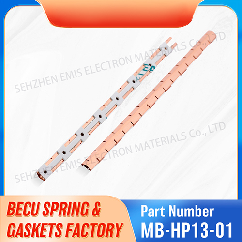 Assembled beryllium copper spring strips