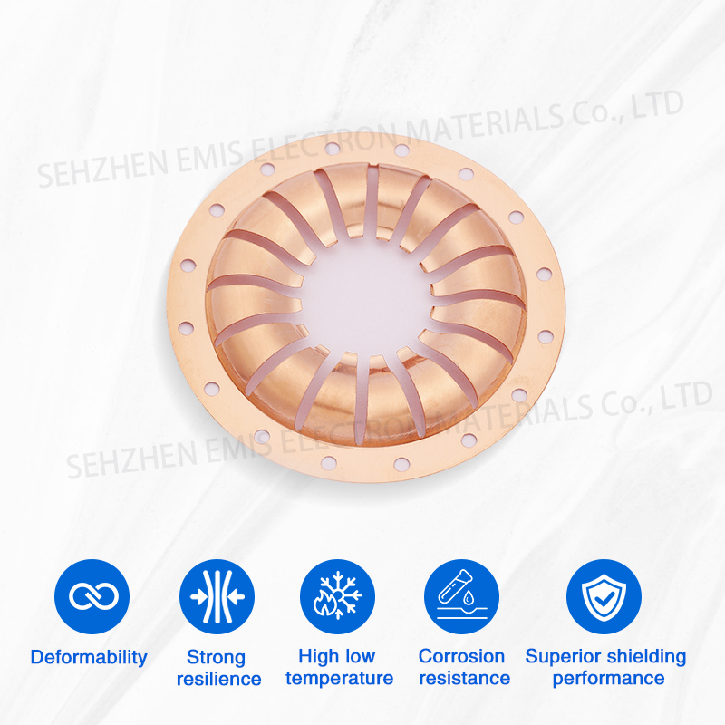 Circular beryllium copper shrapnel